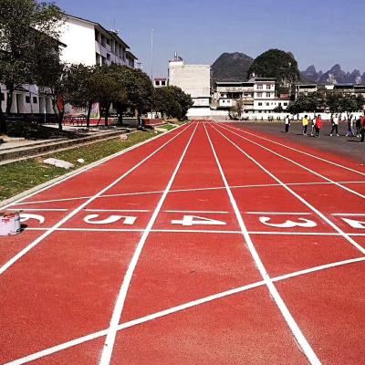 China Multicolor All Weather Jogging Track Flooring Material Aging Resistance  for sale