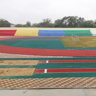 China Eco Friendly Sound Reduction Jogging Track Material Non Toxic Fadeless for sale