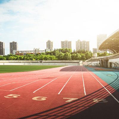 China Pista de funcionamiento sintética prefabricada no tóxica del suelo SBR de los deportes en venta