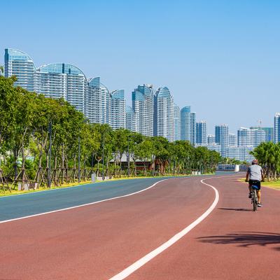 China El verde azul rojo ventila los deportes sintéticos inofensivos que suelan la pista en venta