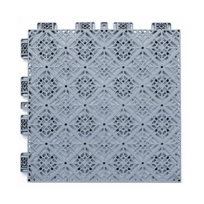 China Gray Interlocking Sports Tiles insonoro PP que entrelaza el suelo en venta