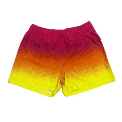 China Breathable Custom Surf Board Red And Yellow Summer Beach Shorts Mens Boardshorts for sale