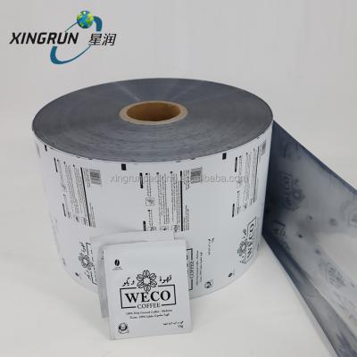 China Moisture proof Pet/pe wrap film coffee, stock roll film for coffee, coffee wrap wrap film roll for sale