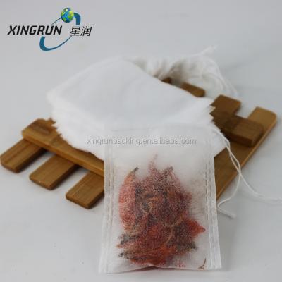 China Tea 15*20cm Drawstring Foot Bath Powder Filter Packaging Bag, Non Woven Filter Package Bag For Bathing Medicine Bag for sale