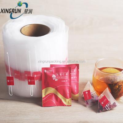 China Hotels Wholesale Custom Made PLA Mesh Tea Filter Bag Nylon Logo Label Triangle for sale