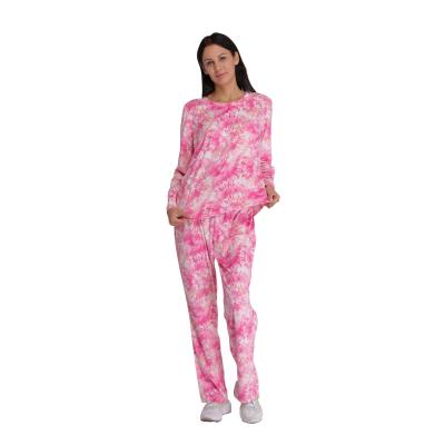 China High Quality Thermal Spring Fleece Pajamas Set Coral And Soft Round Neck Long Sleeve Autumn Ladies Pajamas for sale