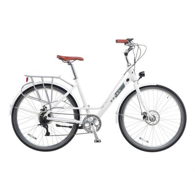 China EU Running Aluminum Alloy Electric Pedelec Assisted 28 Inch Lady City Bike City Bike for sale