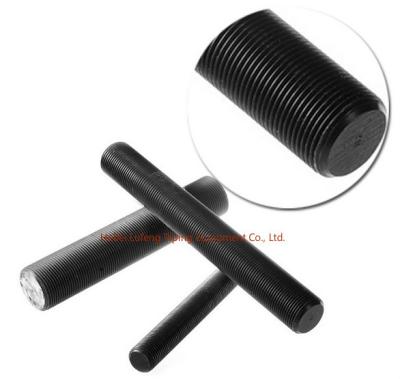 China carbon steel black oxide grade 8.8 din stud bolt nut and bolt for sale