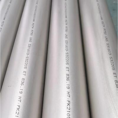 China DUPLEX PIPING 2205 UNS S31803, SEAMLESS, BE, SCH. STD, ASME B36.19 en venta