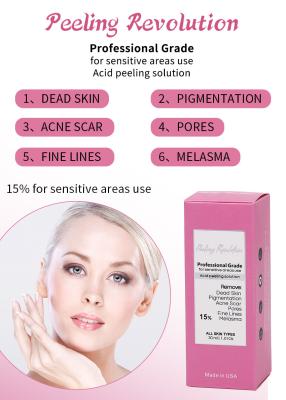 China 30 ml huid peeling serum / professionele kwaliteit vloeistof set voor gezichtshuid exfoliatie oplossing Te koop