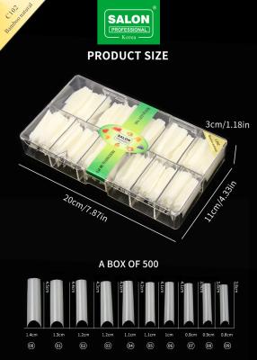 China Cuadrado de cubierta completa Ultra delgado ABS Falsa Uña para Salón de la Uña Extensiones fácil de bricolaje Arte de las uñas en casa en venta