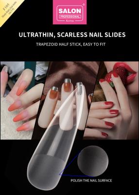 China Clear Matte Color Acrylic False Nail Tips Set Ultra-Thin Sharp Shape Nail Art Extensions for sale