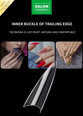 China Sharp Shape False Nails Half Cover ABS Acrylic False Fingernails Wholesale for sale