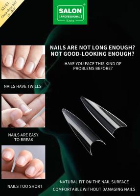 China Scharfe Form Halbdeckung Finger Nail Art Schönheit für Nagelverlängerung Design zu verkaufen