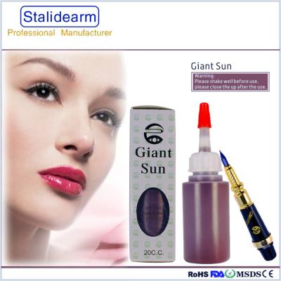 Chine Le GÉANT EXPOSENT AU SOLEIL le colorant semi permanent de maquillage/encre originale de tatouage 20ml pour le tatouage de lèvre de sourcil à vendre