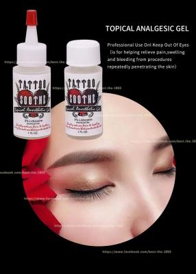 中国 Permanent Makeup Tattoo Numbing Gel 30ml OEM Logo Pain Free Tattoo Anesthetic Gel 販売のため