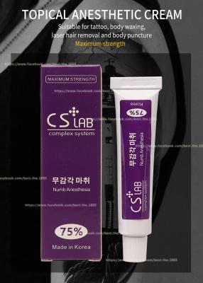 China Eyebrow Tattoo Numb Anesthetic Cream 10g Stop Pain Cream CSLab 75% Permanent Makeup Licocaine Cream zu verkaufen