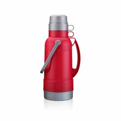 China New Arrival 3.2L Large Capacity Thermos Bottle PORTABLE Cheap Plastic Flask With Double Cup For Traveling for sale