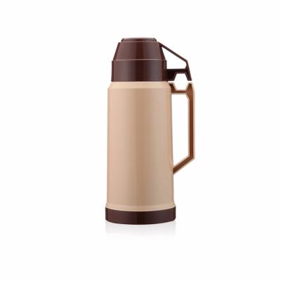 China PORTABLE new design high quality plastic jug thermos vacuum flasks with two cup low cost glass refill for kids for sale