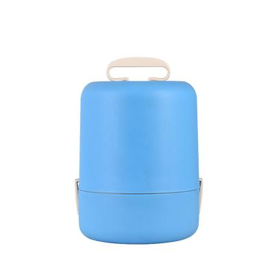 China Hot Selling Viable 3 Layer Custom Printed Bento Insulation Thermo Food Flask Leakproof Stainless Steel Strict Quality Control for sale