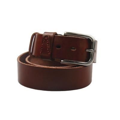 China Cow Skin Belt Tie Up Wholesale Belts For Stock Men No Buckle OEM Custom Belts Factory Genuine Leather Black Brown for sale