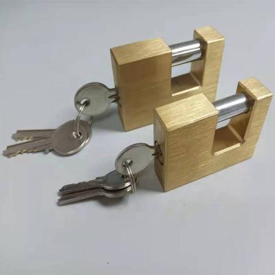 China High Security Durable Rectangular Brass Padlocks Popular Lock Door Lock for sale