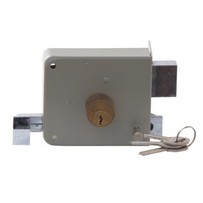 China Cylinder with rim key lock for door with iron, zinc or brass half cylinder and 3 normal keys for sale