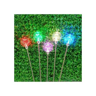 China IP65 Waterproof Multicolor Outdoor Theme Park Fiber Optic Ball Holiday Project Decoration Garden Light for sale