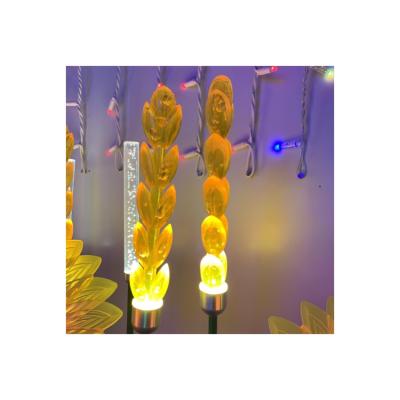 China Theme Park DC12V 0.8m Height Acrylic Wheat Ear Led Outdoor Garden Light Decoration Light for sale