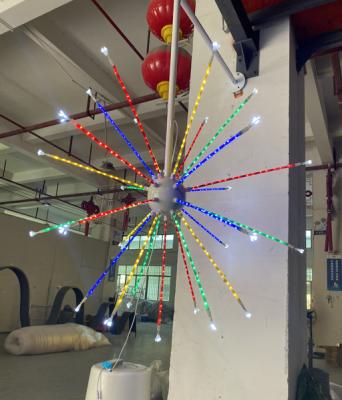 China CUSTOM New Design 1.5m Diameter Hanging 24v Firework Light For Outdoor Decoration for sale