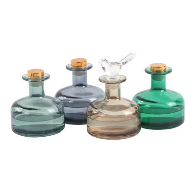 China 300ml Eco-friendly Recyclable Long Neck Glass Aromatherapy Bottle Diffuser Bottle Made In China (Excluding Lid) for sale