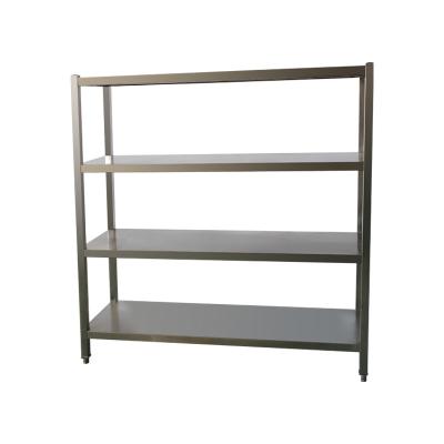 China Factory Stocked Directly Supply 4 Layer Shelf Stainless Steel Kitchen Shelving Storage for sale