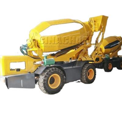 China Construction industry mini mobile12tons gearbox self grab bucket isuzu used self loading concrete mixer truck for sale