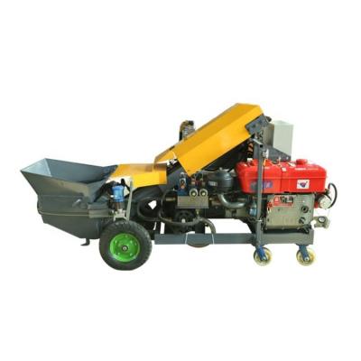 China Inclined mini concrete mixer truck concrete pump machine price for sale for sale