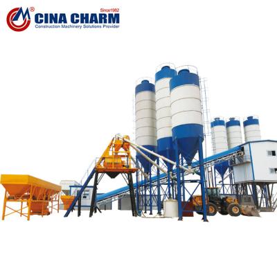 China Construction Projects 180M3/H Ready Mixed Concrete Plant HZS180 Belt Conveyor Concrete Batching Plant for sale