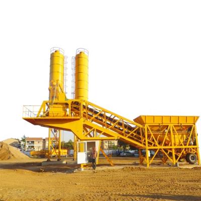 China Construction Projects High Efficiency 50m3h Concrete Batching Mixing Plant for sale