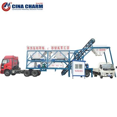 China Construction Projects 25m3/h Professional Mobile Concrete Plant Factory Low Cost Concrete Batching Mixing Plant for sale