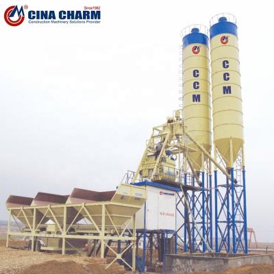 China Building Material Shops HZS75 Concrete Mixing Plant For Sale Concrete Batching Factory Supplier for sale