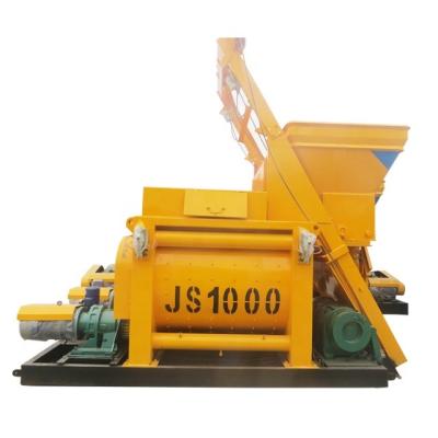 China High Capacity Big Capacity Twin Shaft Js1000 Concrete Mixer For Sale for sale