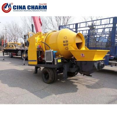 China Building material stores mini concrete pump mobile concrete mixer with pump for sale for sale