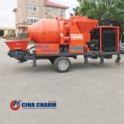 China Building Material Shops Factory Price Concrete Pumping Machine And Concrete Mixer Pump With CE / ISO Certificate for sale