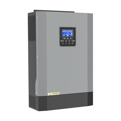 China 9.5kg LCD remote control hybrid solar system 110A MPPT SCC 7KVA Surge power off grid solar inverter 472mm*297mm*129mm for sale