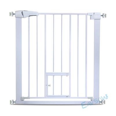 China Cat Pet Gate Baby Gate Safety Pet Barrier Safety Gate Baby Gate For Stairs For Door Way 75cm To 82cm for sale