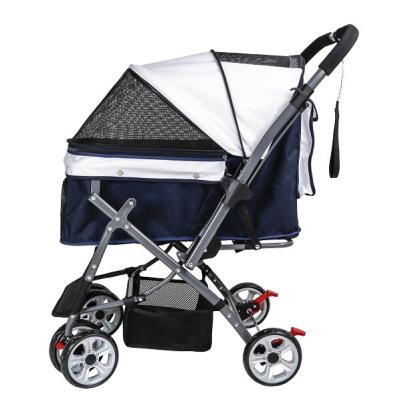 China Customized Viable Luxury Color Pet Stroller Hot Sale Pet Stroller Dog Travel Walking Foldable Pet Stroller for sale