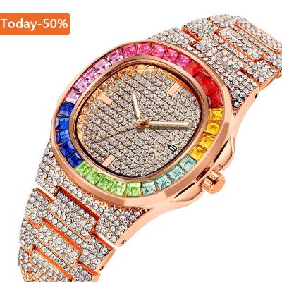 China Hot Selling High End Mens Watches Luxury Iced Out Watch Gold Watch For Men Adjust Quartz Wrist Watch for sale