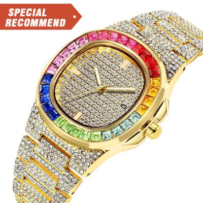 China Wholesale High Quality Mens Watches Indicator Luxury Iced Out Watch Gold Watch For Men Adjust Quartz Wrist Watch for sale