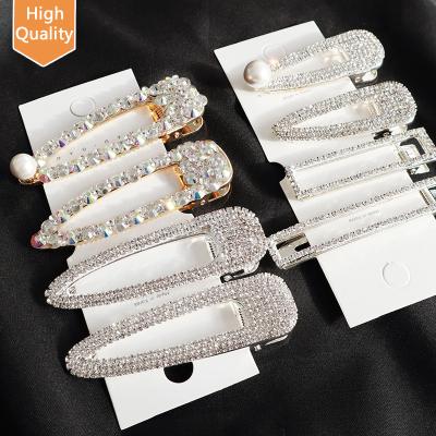 China New Daily Ornament Fashion Hair Pin Styling Accessories Women Girls Rhinestone Bling Custom Hair for sale