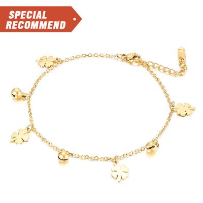 China Simple Wild Non-fading Anti-allergic Hong Kong Style Stainless Steel European and American Hip Hop Anklet Chain for sale