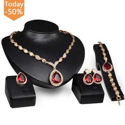 China CLASSIC High Quality Gold Plating Jewelry Fashion Women Jewelry Set 18k Gold Plating Xoxo Jewelry Set for sale