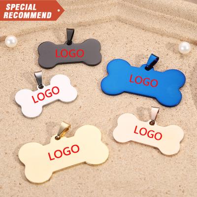 China European Custom Your Logo Engraved Dog Tags Stainless Steel Cheap Metal Dog Tag Blank Sublimation for sale